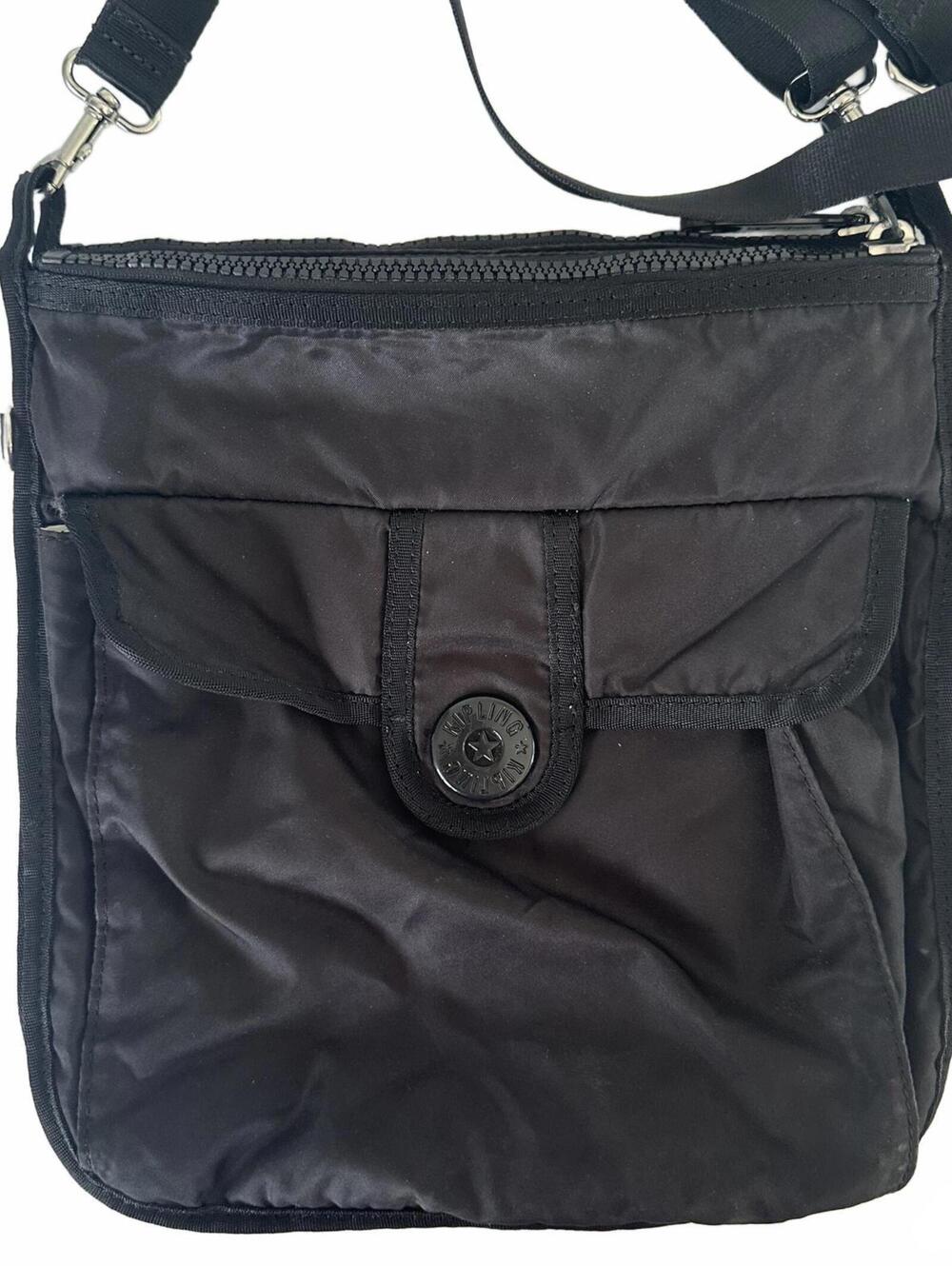 Kipling Grilla Girls Classic Black Multi Pockets Crossbody Bag